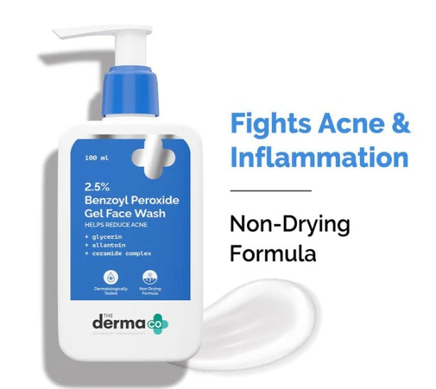 2.5% Benzoyl Peroxide Gel Face Wash