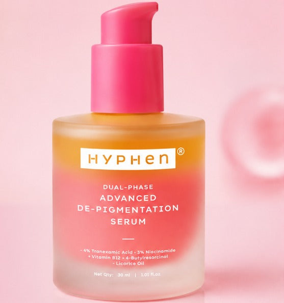 Dual phase de-pigmentation serum