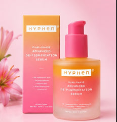 Dual phase de-pigmentation serum
