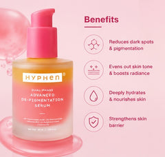 Dual phase de-pigmentation serum