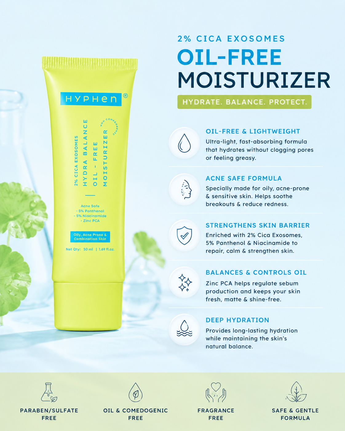 2% cica exosomes oil-free moisturizer