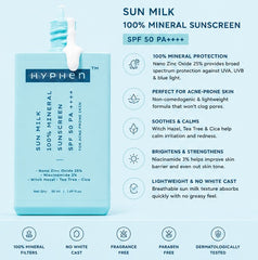 Sun milk 100% mineral sunscreen spf 50