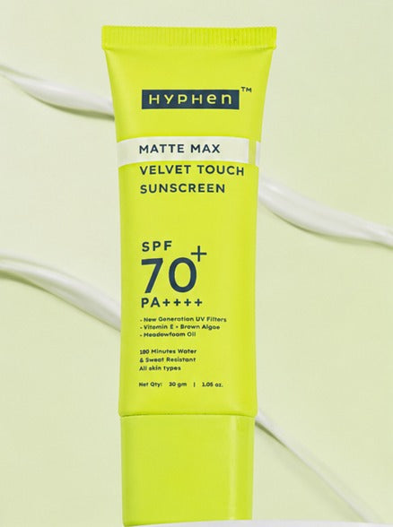 Matte max velvet touch sunscreen spf 70+