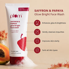 Saffron & Papaya Glow Bright Face Wash