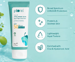 Cica & Hyaluronic Acid Aqua-Light SPF 50 PA++++ Sunscreen