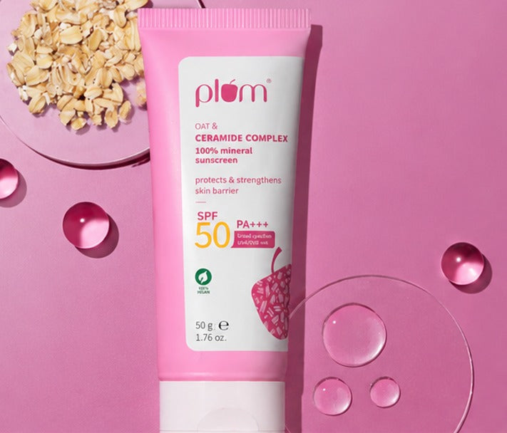 Plum Oat & Ceramide Complex 100% Mineral Sunscreen