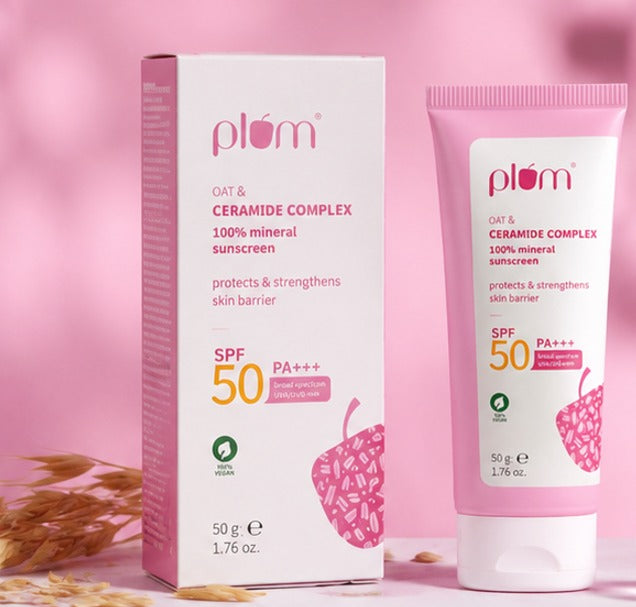 Plum Oat & Ceramide Complex 100% Mineral Sunscreen