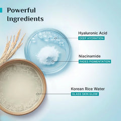 Korean Rice Water Hydra Glow Gel Face Wash