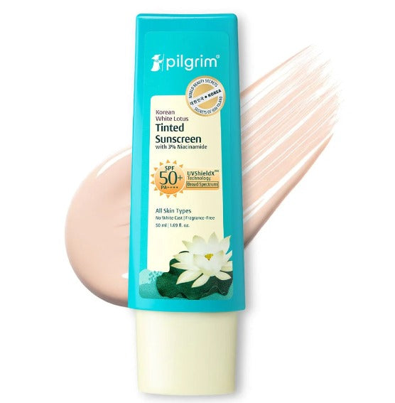 Korean White Lotus Tinted Sunscreen SPF 50+ PA++++