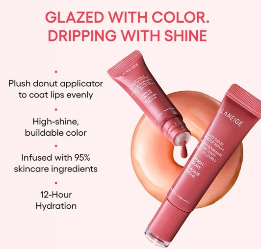 Laneige Glaze Craze Tinted Lip Serum - Peach Glaze (12 g)