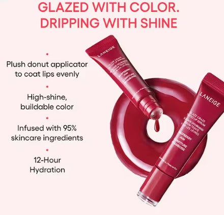 Laneige Glaze Craze Tinted Lip Serum - Raspberry Jam (12 g)