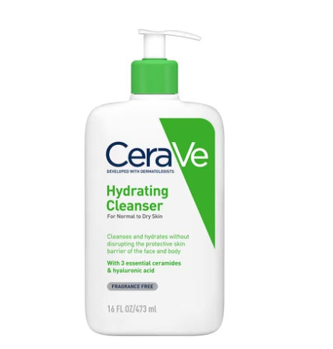 CeraVe Hydrating Cleanser Non-Foaming Face Wash for Dry Skin