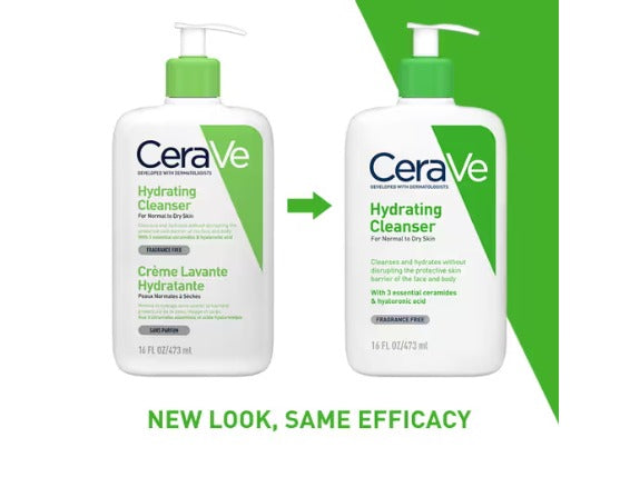 CeraVe Hydrating Cleanser Non-Foaming Face Wash for Dry Skin