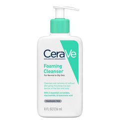 CeraVe Foaming Cleanser Face Wash For Oily Skin