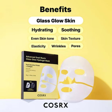 COSRX Advanced Snail Mucin Glass Glow Hydrogel Mask