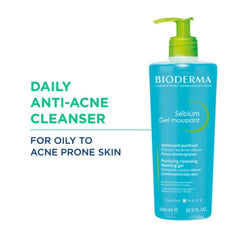 Bioderma Sebium Face And Body Wash Moussant Purifying Cleansing Gel
