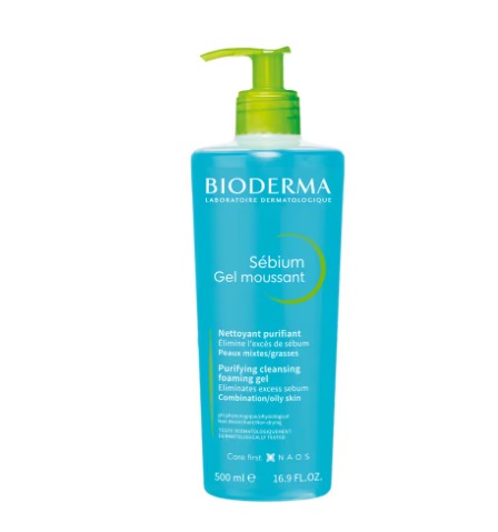 Bioderma Sebium Face And Body Wash Moussant Purifying Cleansing Gel