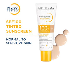 Bioderma Photoderm Fluide Max SPF 100 PA++++ Tinted Sunscreen for Sensitive Skin