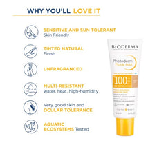 Bioderma Photoderm Fluide Max SPF 100 PA++++ Tinted Sunscreen for Sensitive Skin