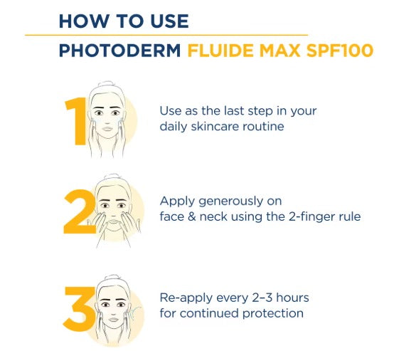 Bioderma Photoderm Fluide Max SPF 100 PA++++ Tinted Sunscreen for Sensitive Skin
