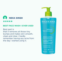 Bioderma Sebium Gel Moussant Acne Defence Cleanser For Oily Acne Prone Skin