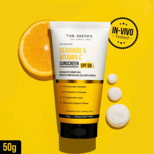Ceramide & Vitamin C Sunscreen (In-Vivo Tested SPF 50+ PA++++)