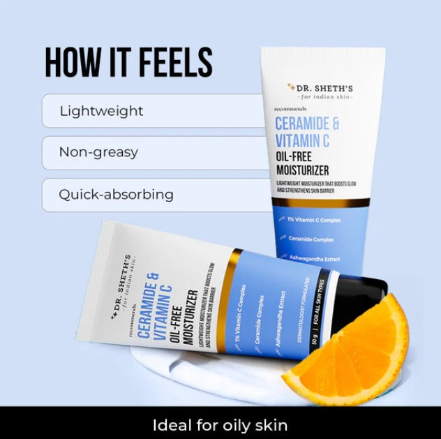 Ceramide & Vitamin C Brightening Oil-Free Moisturizer - 50g