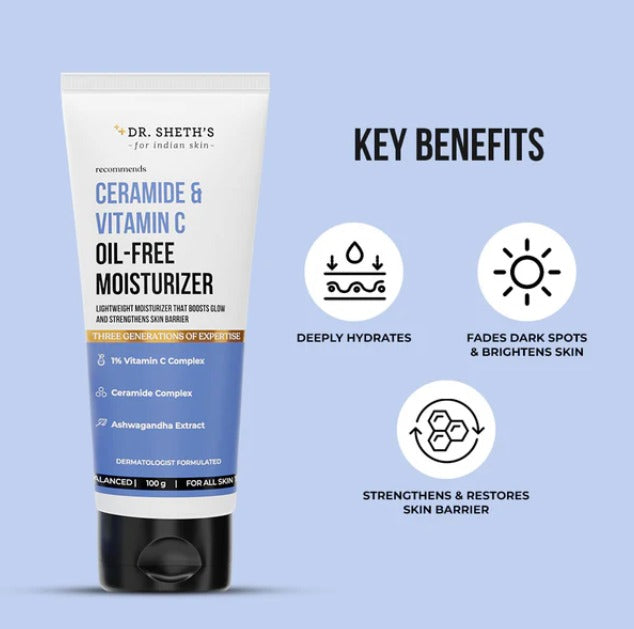 Ceramide & Vitamin C Oil-Free Moisturizer - 100g