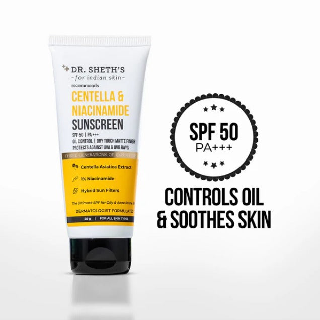 Centella & Niacinamide Oil & Acne Control Sunscreen - 50g (SPF 50+ PA++++)