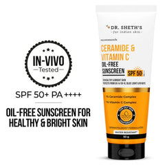 Ceramide & Vitamin C Oil Free Sunscreen - 50 gm (In-Vivo Tested SPF 50+ PA++++)