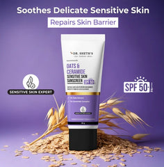 Oats & Ceramide Sunscreen for Sensitive Skin - 50 gm (SPF 50+ PA++++)