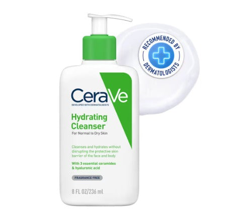 CeraVe Hydrating Cleanser Non-Foaming Face Wash for Dry Skin