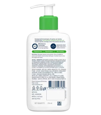 CeraVe Hydrating Cleanser Non-Foaming Face Wash for Dry Skin