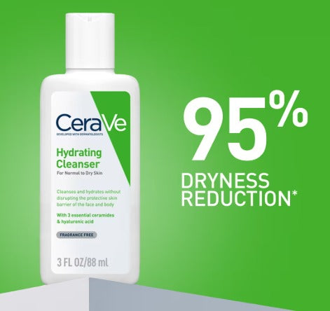 CeraVe Hydrating Cleanser Non-Foaming Face Wash for Dry Skin