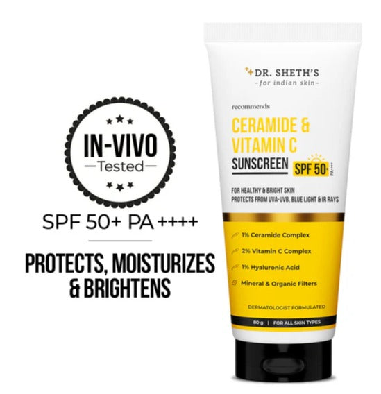 Ceramide & Vitamin C Sunscreen (In-Vivo Tested SPF 50+ PA++++)