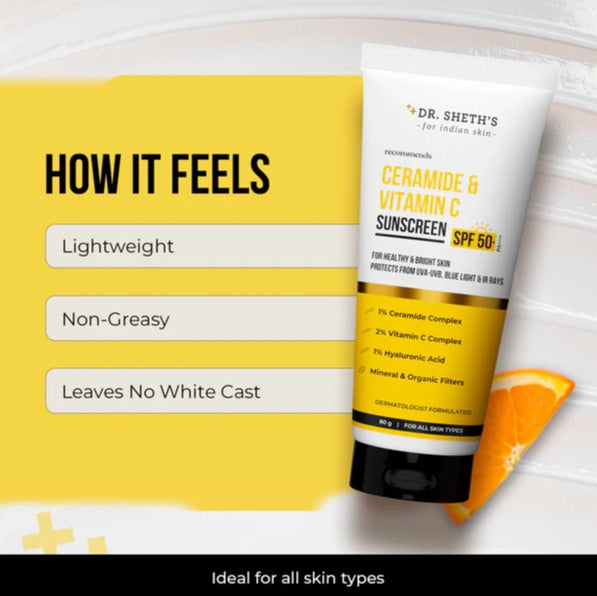 Ceramide & Vitamin C Sunscreen (In-Vivo Tested SPF 50+ PA++++)