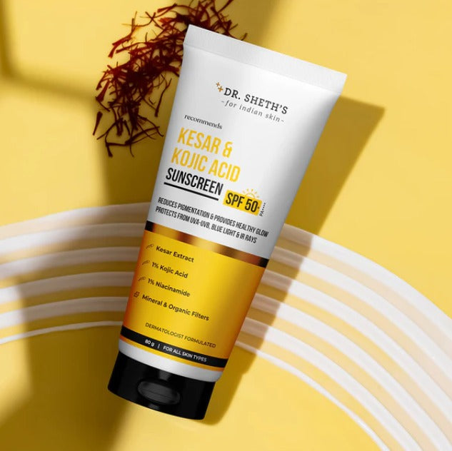 Kesar & Kojic Acid Sunscreen (In-Vivo Tested SPF 50+ PA++++)
